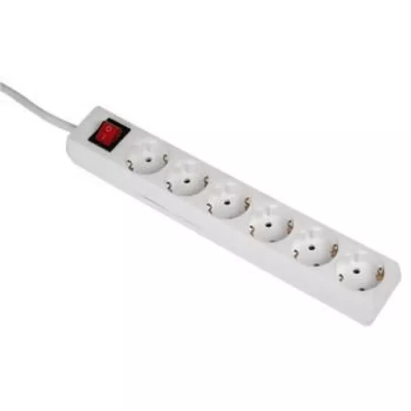 Hama 00108833 apsauga nuo viršįtampių Balta 6 kintamosios srovės lizdai (-ų) 230 V 5 m