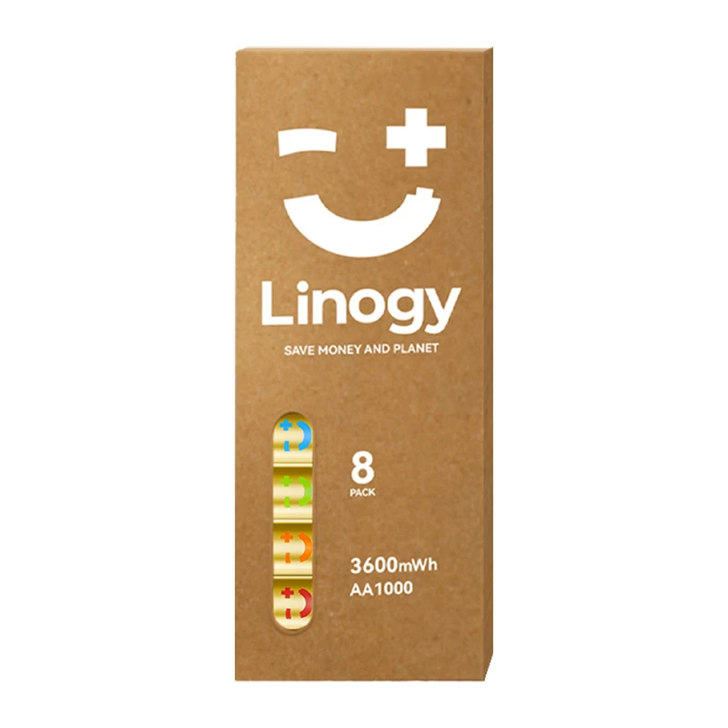 LINOGY AA Li-ion Pro baterijų rinkinys - 8 vnt.