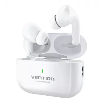 Laisvų rankų įranga Vention Echo Lite E11 True Wireless Stereo (TWS), Bluetooth, atviros ausinės, 10 m veikimo nuotolis, USB-C, balta