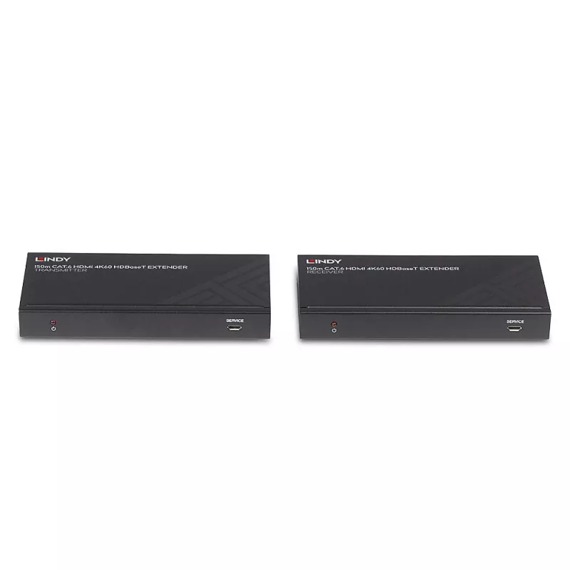 Lindy 150m Cat.6 HDMI 4K60, IR ir RS-232 HDBaseT ilgintuvas