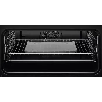 Įmontuojama orkaitė Electrolux EVL6E49X, kompaktiška 45 cm, metalinė, juoda, CombiQui