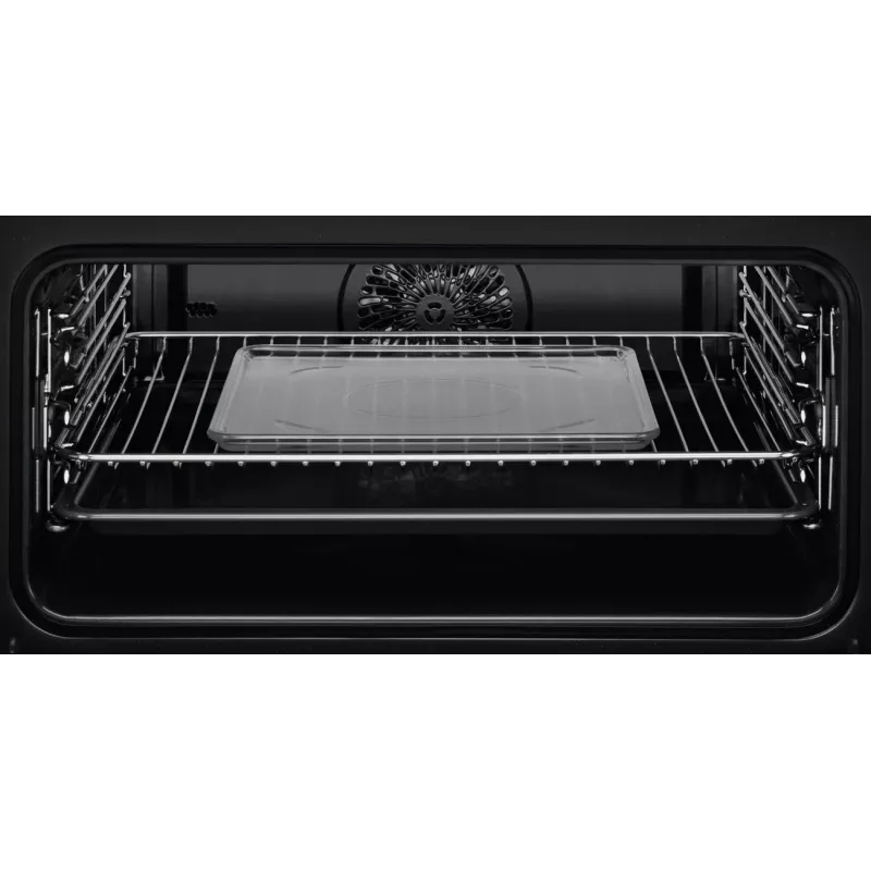 Įmontuojama orkaitė Electrolux EVL6E49X, kompaktiška 45 cm, metalinė, juoda, CombiQui