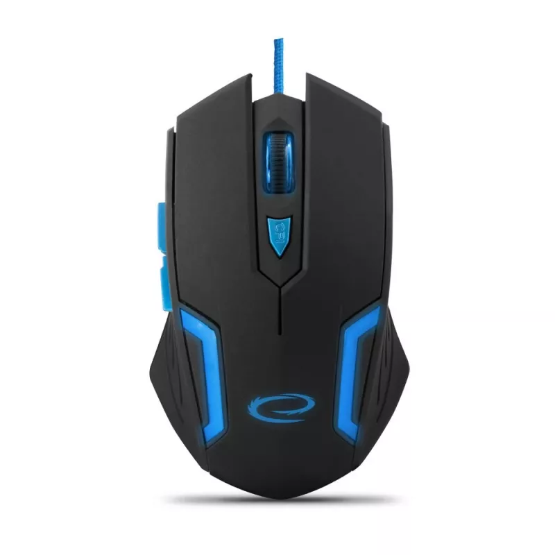 Esperanza MX205 FIGHTER - pelė - USB - mėlyna - pelė - optinė - 6 mygtukai - juoda