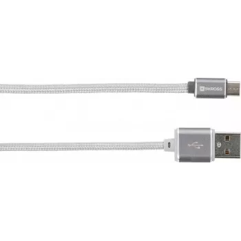 Skross 2.700240 1m USB A Micro-USB A baltas USB laidas (72665)