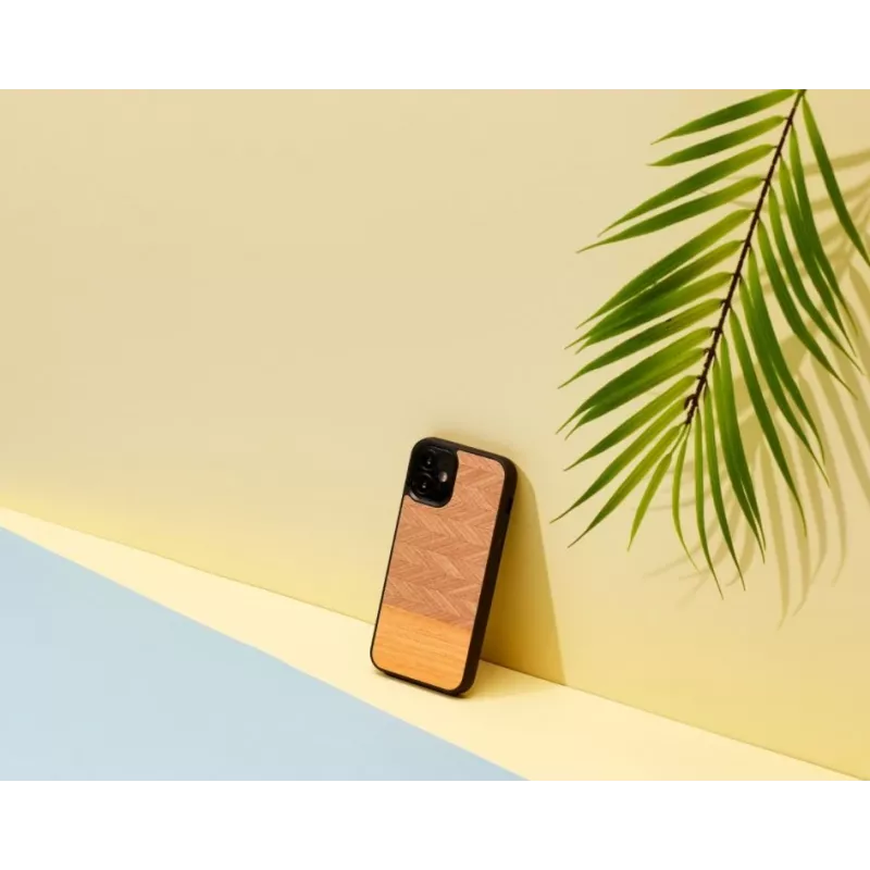 Man and Wood telefono dėklas, skirtas „iPhone 12 mini“, silkės rašto (arancia) juodas