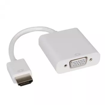 HDMI-VGA adapterio kabelis, HDMI ST - VGA BU 0,15 m, 0,15 m, VGA D-Sub , HDMI A tipo standartinis