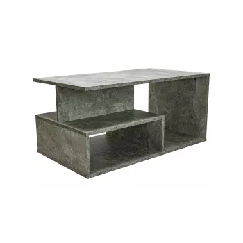 Kavos staliukas Top e Shop PRIMA BETON, laisvos formos viršus, taupe, 900×510×430 mm, 1 koja