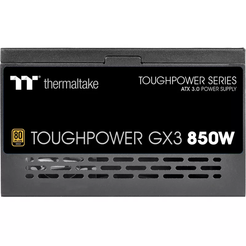 Thermaltake ToughPower GX3 - Maitinimo blokas (vidinis) - ATX12V 3,0 - EPS12V - 80 PLUS Gold - AC 100-240 V - 850 W - Juoda (PS-TPD-0850NNFAGE-3)