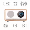 MANTA RDI912W Rimini radijo laikrodis, Bluetooth ir belaidis įkrovimas, baltas