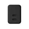 Crong sieninis pakrovėjas Ultra Compact GaN 35W PD 3.0 2x USB-C (juodas)