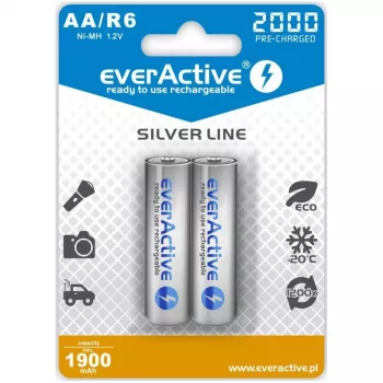 BATERIJOS R6/AA 2000 mAh, LIZDINĖ PAKUOTĖ 2 VNT.