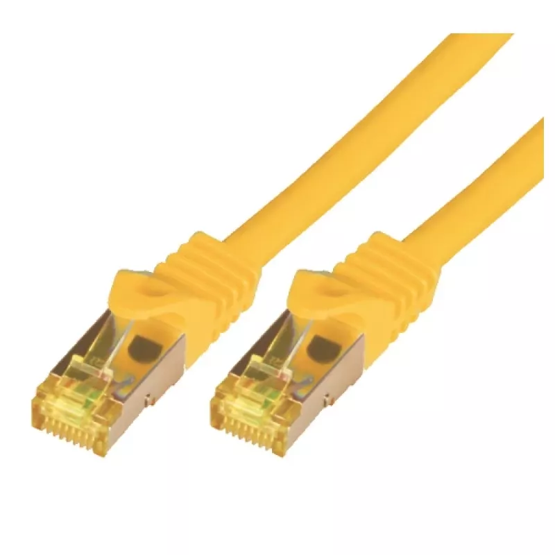 Tinklo kabelis M-Cab 20m RJ-45 Cat7 geltonas