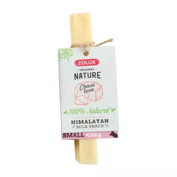 Natūralus kietas šunų kramtalas ZOLUX Himalayan cheese S 38 g — sūrio skonio dantų priežiūros kramtalas mažiems šunims