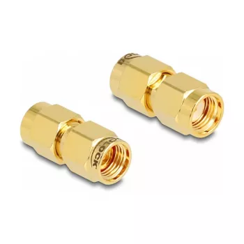 DeLOCK adapteris RP-SMA kištukas į RP-SMA kištuką 9 mm skersmuo 18,9 mm plotis