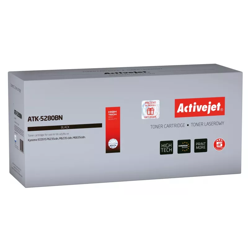 Activejet ATK-5280BN toneris (pakaitalas Kyocera TK-5280K; Supreme; 13000 puslapių; juodas)