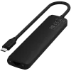 Satechi 7-w-1 USB-C plonas daugiafunkcis adapteris su Ethernet (USB-C PD, 2x USB-A, HDMI 4K, Ethernet, micro/SD kortelių skaitytuvas) (juoda)