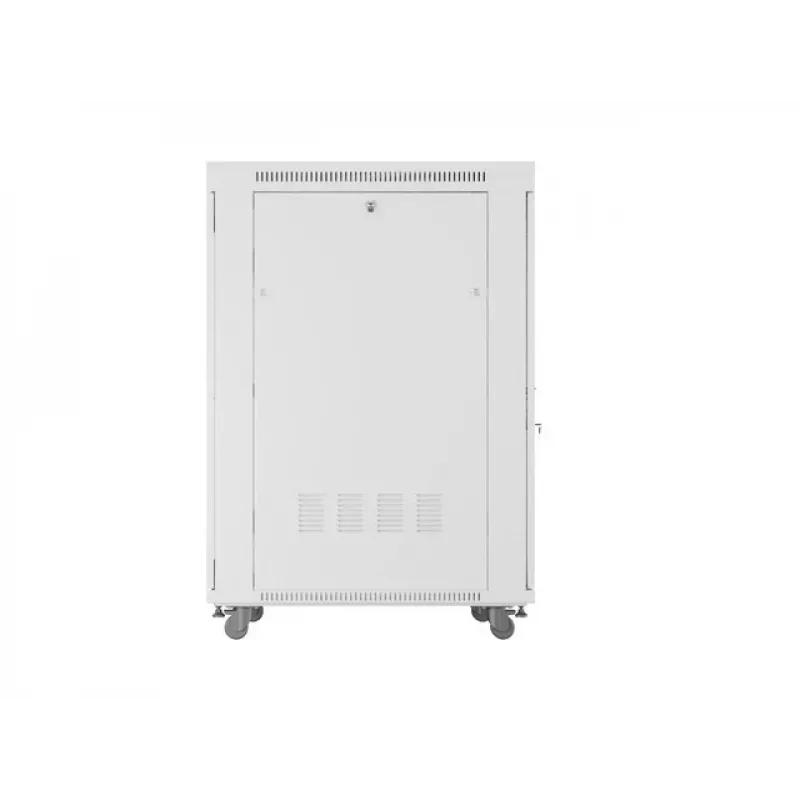 GRINDINĖS MONTAVIMO spintelė 19 27U 800X1000 PILKA PERFORUOTA LCD DURYS LANBERG (PLOKŠČIA PAKUOTĖ)