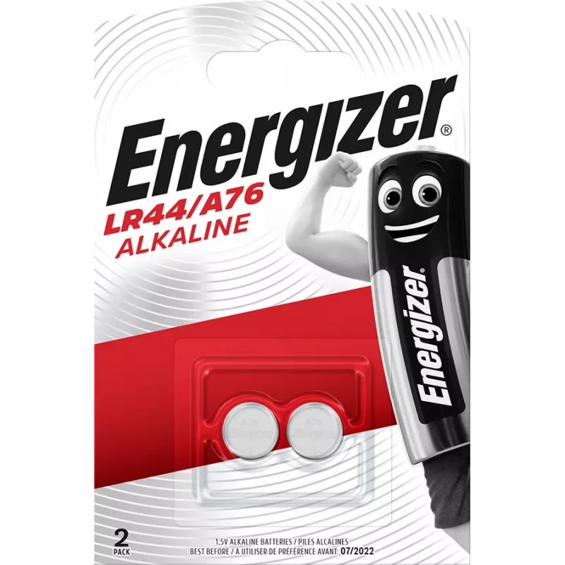 Energizer šarminės specialios baterijos LR44/ A76, 2 vnt., 1,5V