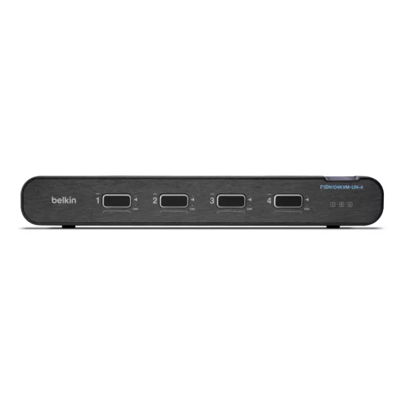 Belkin 4P Sngl Head DP/HDMI į DP/HDMI vaizdo saugus DT KVM jungiklis PP4.0 (F1DN104KVM-UN-4)