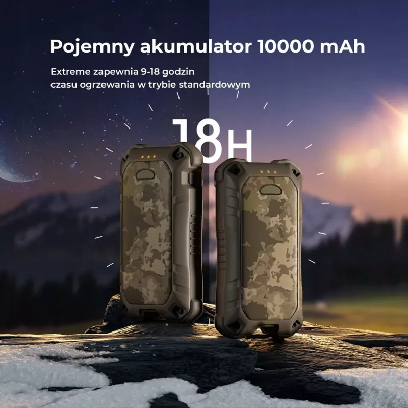 Ocoopa juodas UT3201 Ocoopa elektrinis šildytuvas