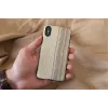man and wood išmaniojo telefono dėklas iPhone X/XS – senovinė alyvuogių juoda