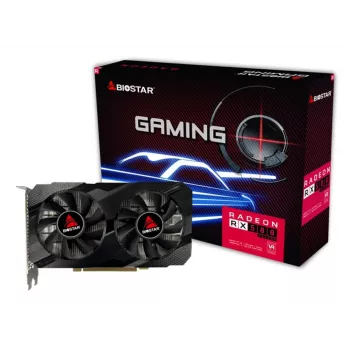 Vaizdo plokštė BIOSTAR Radeon RX 580 8 GB GDDR5, 256 bitų, 1150 MHz, PCIe x16, 2 ventiliatoriai
