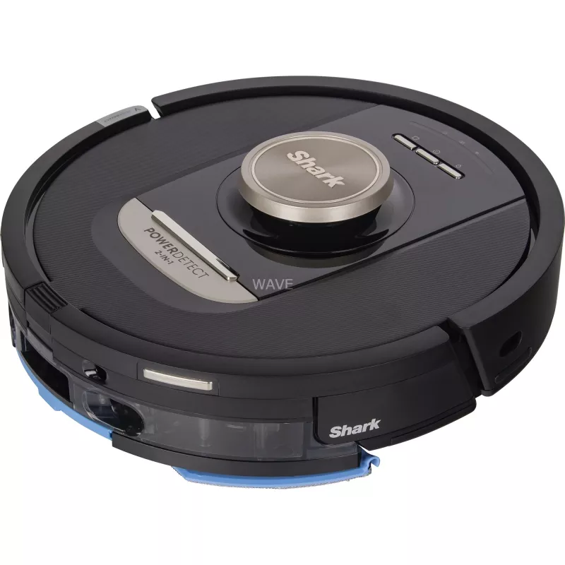 Shark PowerDetect NeverTouch Pro RV2800ZEEU 2-in-1 dulkių siurblys ir šluostymo robotas, LiDAR, 20kPa, juodas