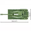 Statybinis rinkinys Cobi IS-2 modelis, Antrojo pasaulinio karo tankas, 130 dalių, rekomenduojamas amžius 6+