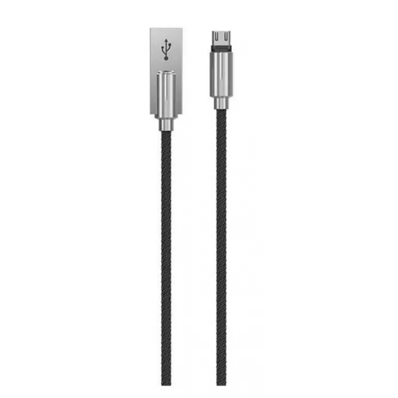 USB įkrovimo/duomenų kabelis Devia Storm Series cinko lydinio 5 V 2,1 A 1 m