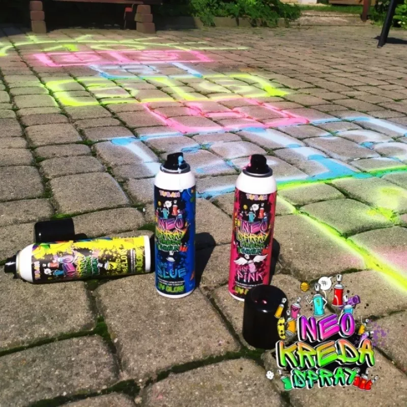 Tuban NEO CHALK SPRAY Geltona 150 ml Rašymo spalvos Geltona