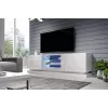 Cama TV spintelė QIU 200 MDF baltas blizgus/baltas blizgus