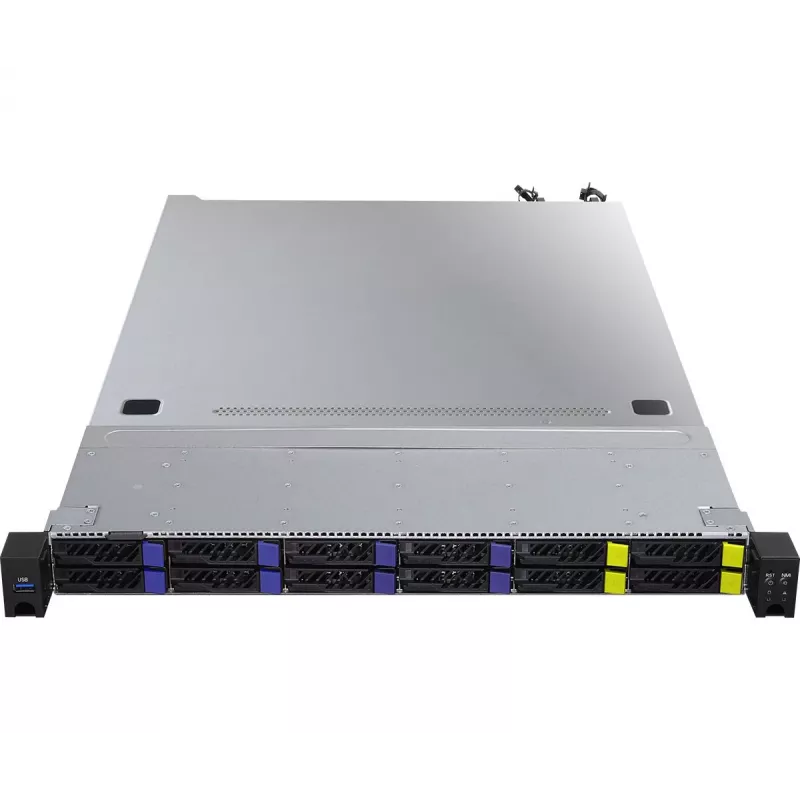 ASRock 1U8S4E-GENOA/2T serverio barebone SoC lizdas SP5 (LGA 6096) Rack (1U)