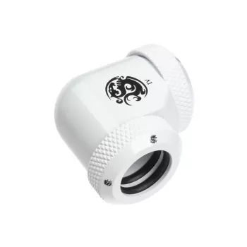 Adapter 90° BitsPower Multi-Link 2x 12mm AD jungtims — baltas (BP-DWE90DML)