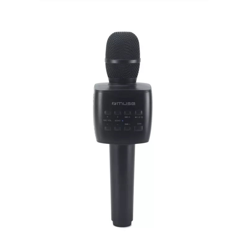 Belaidis rankinis “Bluetooth” karaokės mikrofonas muse M-508 KA — įkraunamas, integruoti valdikliai, aidas ir garsumas