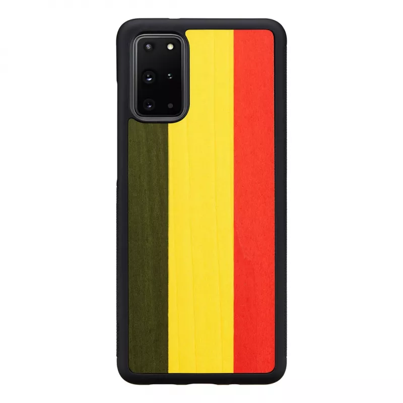 Apsauginis telefono dėklas Man and Wood Galaxy S20+ reggae Juoda