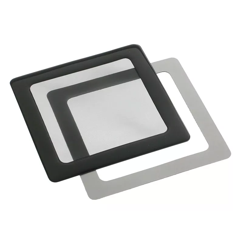 Dulkių filtras DEMCiflex DF0002 80 mm ventiliatoriui, juodas, 105,3 × 105,3 mm