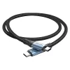 Vention USB 2.0 5A 240W 1.5m JUODAS USB-C į C laidas