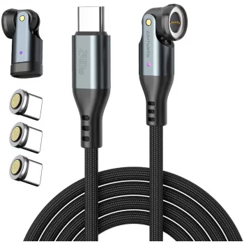 USB-C laidas 4smarts GravityCord 240W 1,8 m – USB-C į USB-C didelės galios įkrovimas ir duomenų perdavimas