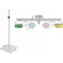 LED lazerinės juostos rinkinys EUROLITE KLS su garsiakalbių stovais BPS-3, baltas