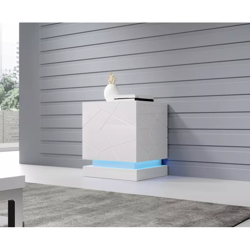 Naktinio staliuko apšvietimas cama meble QIU, 2 vnt., RGB, montuojamas ant paviršiaus, maitinamas kintamąja srove