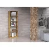 Topeshop R40 ARTISAN biuro knygų spinta, ąžuolas, 5 lentynos, 400×300×1820 mm, medžio drožlių plokštės rėmas