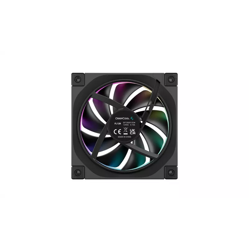 DeepCool FL12R 120mm ARGB korpuso ventiliatoriai, 3 vnt., juodi