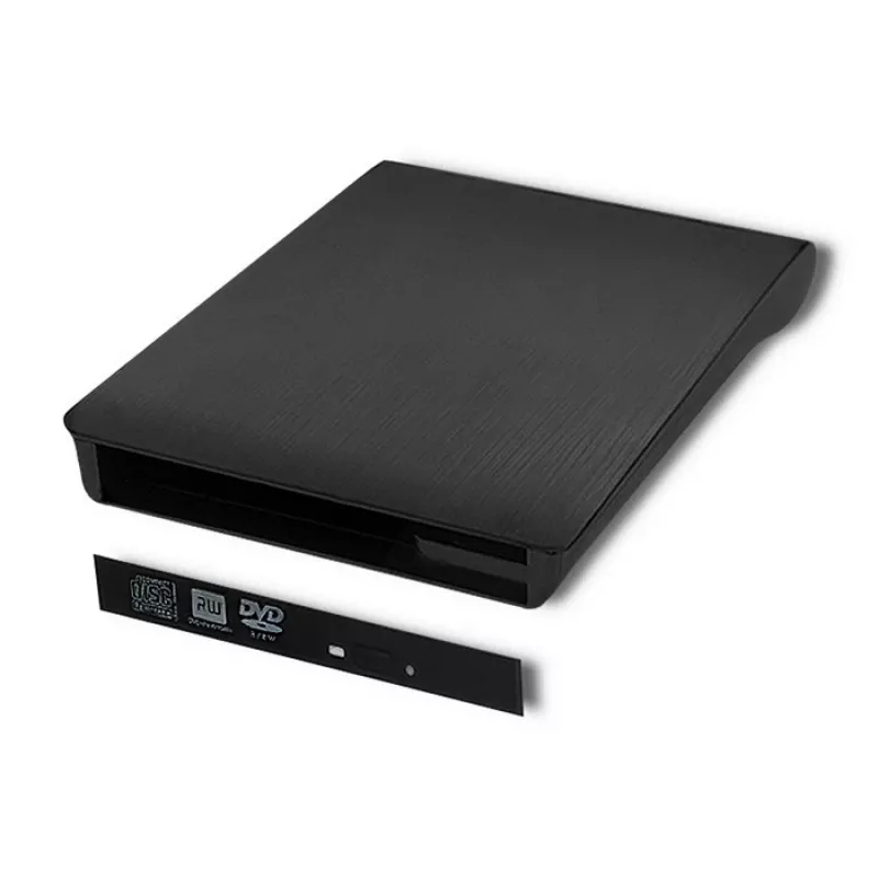 Išorinis USB 2.0 SATA optinio įrenginio dėklas Qoltec 51863 juodas
