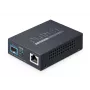Medijos keitiklis PLANET 10GBASE-T į 10GBASE-X SFP+ varinis prievadas Juodas