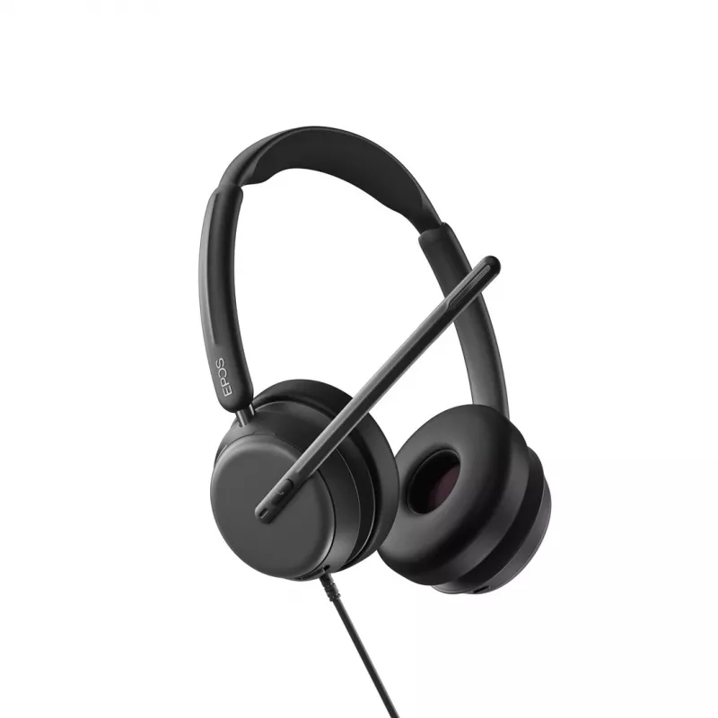 EPOS IMPACT 860 ANC ausinės su laidu, lankeliu, biurui/skambučių centrui, USB Type-C, juodos