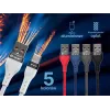 Tracer 47487 USB A - Type C M/M 1m laidas pilkas