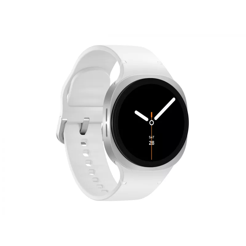 Samsung Galaxy Watch 8 3,3 cm (1,3 colio) AMOLED 40 mm Skaitmeninis 438 x 438 pikselių Liečiamas ekranas 4G Sidabrinis Wi-Fi GPS (palydovas)