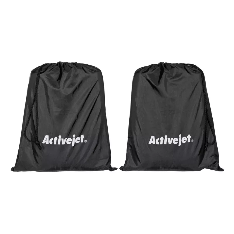 Limfodrenažinis kojų kompresinis masažuoklis ActiveJet ACM-PLUS-A1 L — baterija 25 W, įmontuota baterija, 380×1020×60 mm, juodas