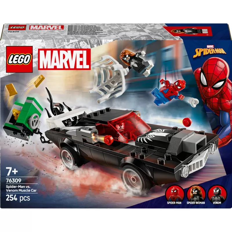 Building set LEGO Marvel Super Heroes Spider-Man vs. Venom Muscle Car 76309 — 254 pieces, 3 minifigures, age 7+