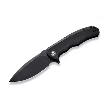 CIVIVI Praxis peilis 9Cr18MoV Micarta Visiškai juodas